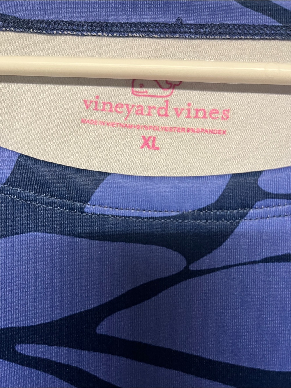 Vineyard Vines cornflower & navy stretch Long Sleeve Top - Picture 2 of 3